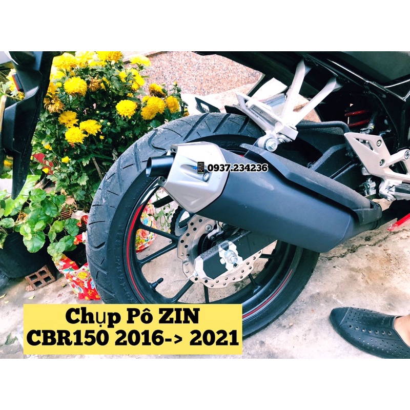 Chụp Pô CBR150R 2021 2022 2023 - bao chuẩn -ốc đi kèm dài