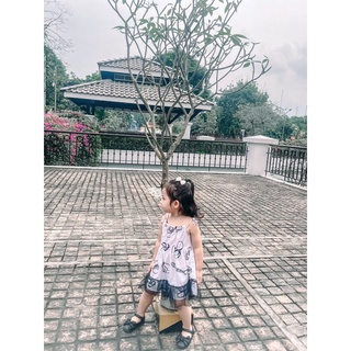 Váy yếm lụa đuôi cá tutu Lennco cho bé gái(7-19kg)