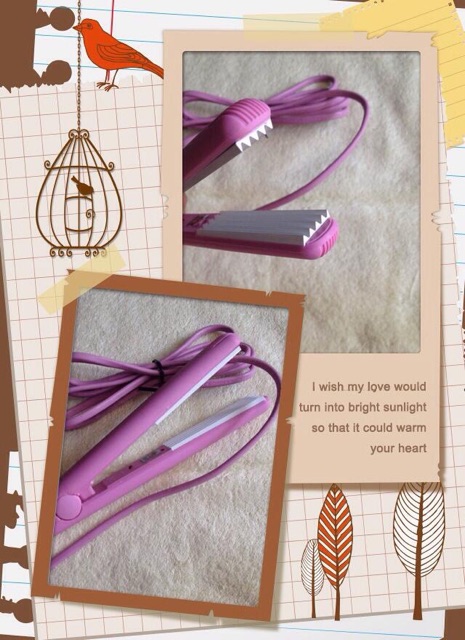 MÁY BẤM TÓC MINI HỒNG CUTE XINH XẮN