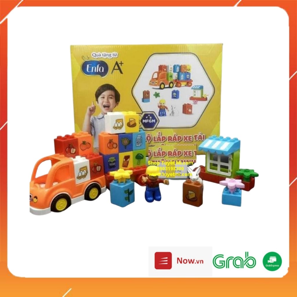 Bộ lắp ráp lego xe tải thông minh cho bé