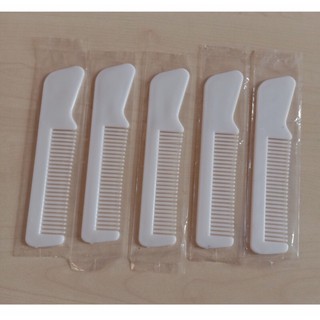 5 lược chải tóc mini màu trắng