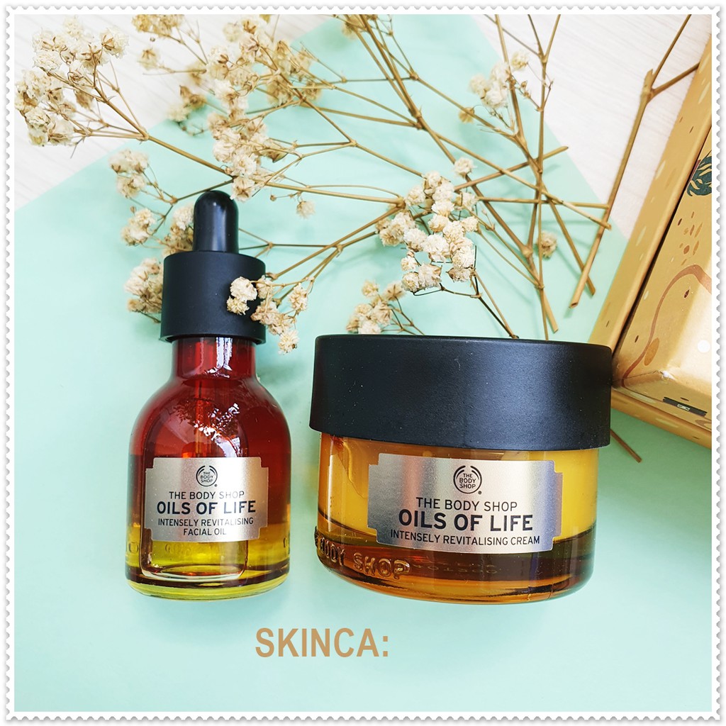 (Mẫu mới 2021) Set dầu dưỡng The Body Shop Oils Of Life Radient Skin Kit