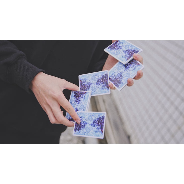 Bài tây chính hãng USA : Fluid Art Blue (Cardistry Edition) Playing Cards