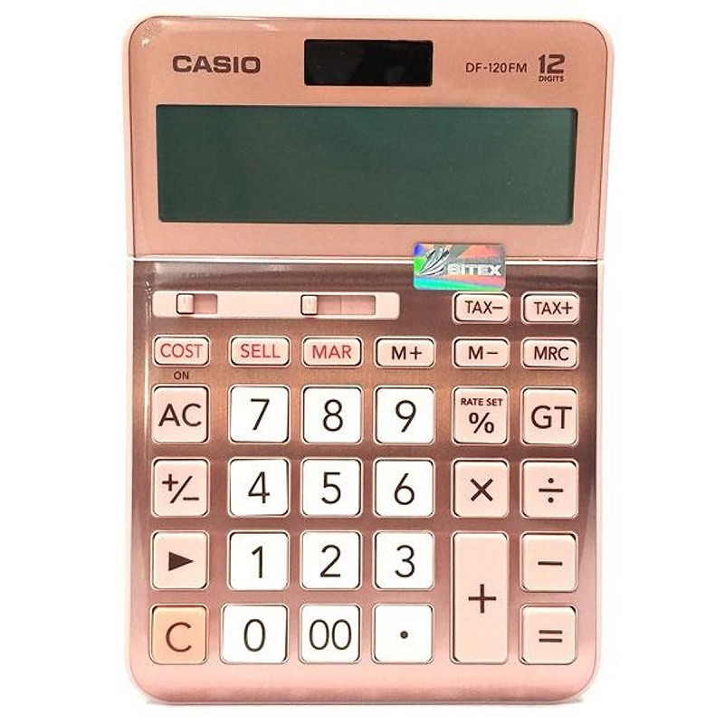 Máy tính Casio DF-120FM - Chính hãng Casio - Bảo hành 7 năm