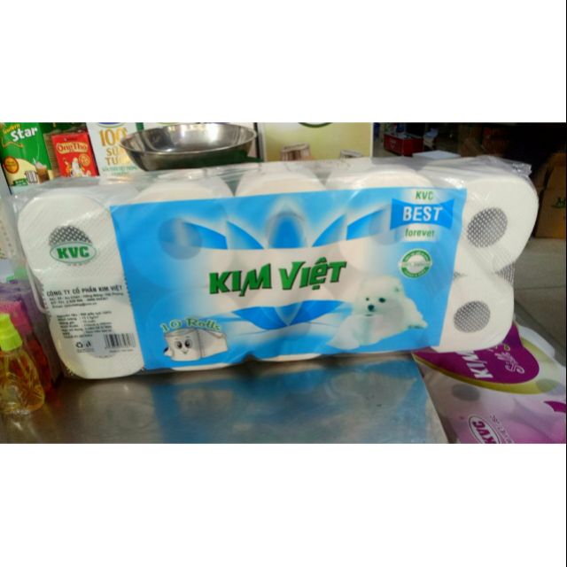 Giấy vệ sinh Kim Việt bịch 10 cuộn