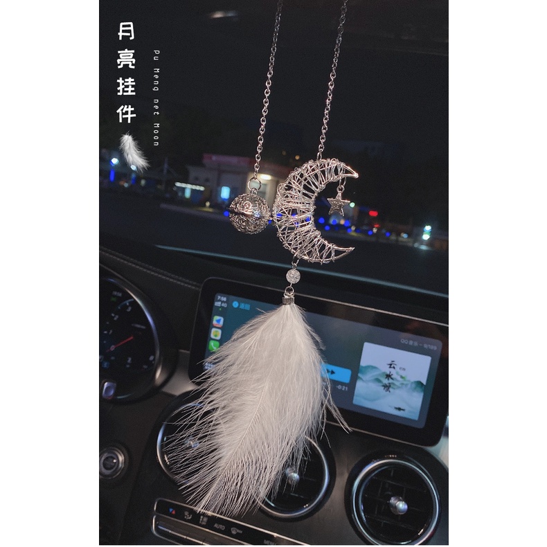 Phụ kiện treo kính chiếu hậu trang trí dễ thương cho xe hơi