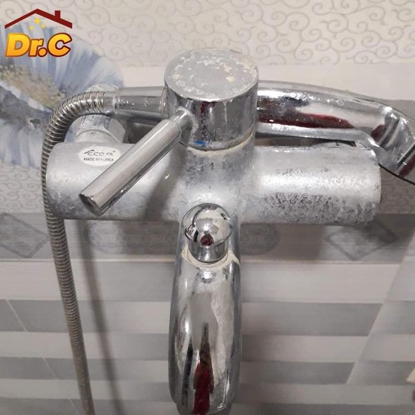 [Tặng 01 chổi cọ] Nước tẩy cặn canxi, làm sạch vòi sen, bồn rửa bát, vách kính nhà tắm Dr.C Chính Hãng