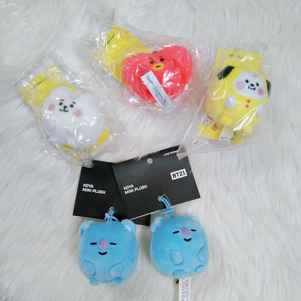 Móc khoá BT21 - Metal Burabura Key Chain BT21 Nhật - Bagcharm - Pong Pong Plush