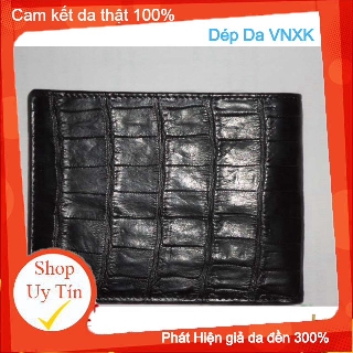 👑  Bóp Ví Nam Ngang - Vân bụng da cá sấu thật 100% , Cho xem hàng ,Nhận Hàng Không Đúng Mô Tả Cứ Gởi Trả Shop XA20 👑