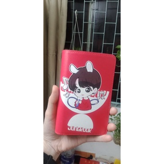 Ví bọc passport (hộ chiếu) in hình chibi Jungkook BTS - mã BTS00055 có in theo yêu cầu