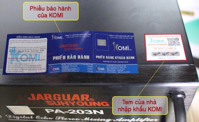 Amply Jarguar PA-203N Komi Chính Hãng Hàng Lướt