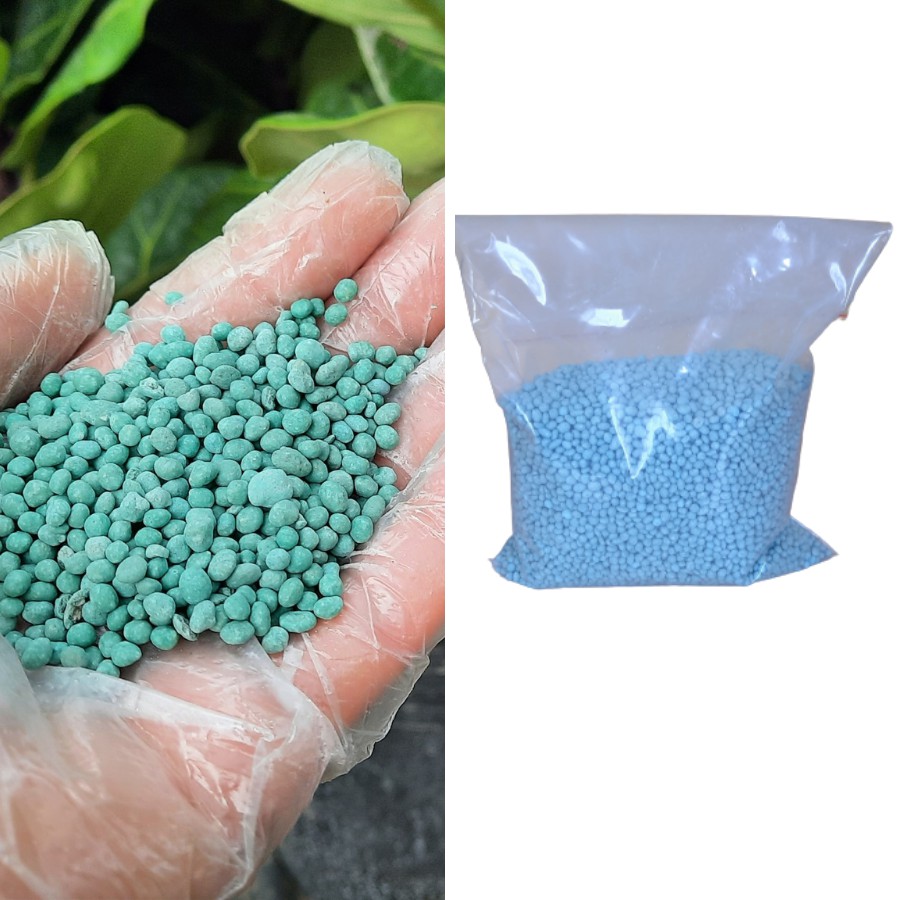 Phân bón Npk cho cây hoa kiểng gói 500gram phân màu xanh ngọc tiện lợi khi sử dụng cây hoa lớn nhanh