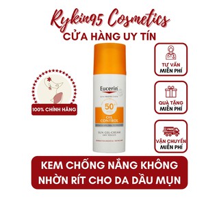 Kem chống nắng chống nhờn rít cho da dầu mụn Eucerin Dry Touch Oil Control 50ml