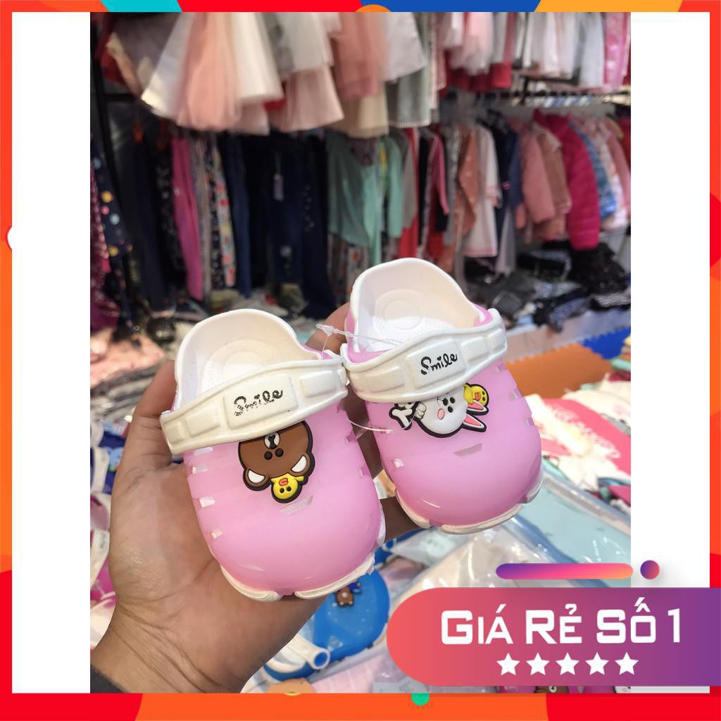 [Mua 2 đôi còn 49k] Dép sục nhựa mềm hình BABY. Size 21,22,23 (cho bạn từ 9 tháng - 1,5 tuổi). Chân tầm 11cm - 12,5cm