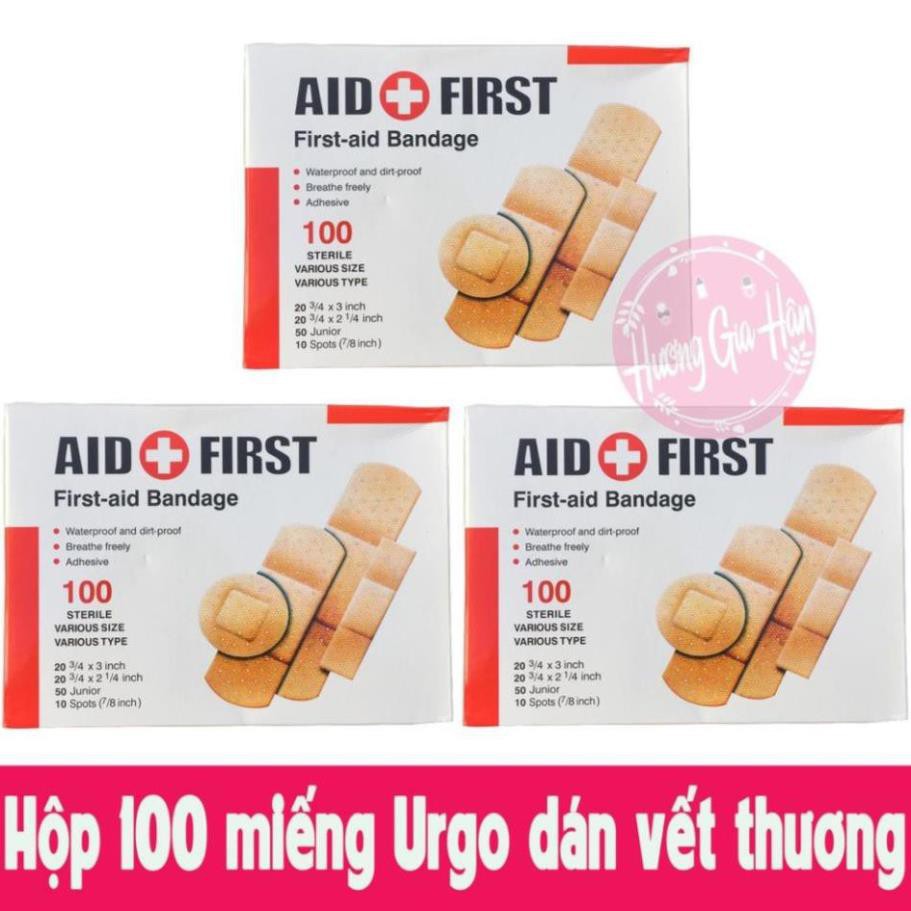 [XẢ KHO+FREE SHIP] Băng dán vết thương cá nhân urgo (Hộp 100 miếng)