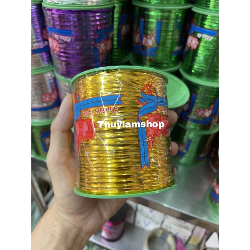 Cuộn kẽm kim tuyến size lớn 500m có nhiều màu