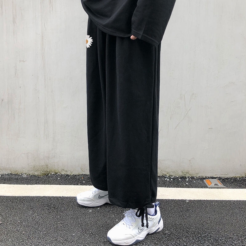 Quần Thể Thao Lưng Cao Ống Rộng Phong Cách Hàn Quốc | BigBuy360 - bigbuy360.vn