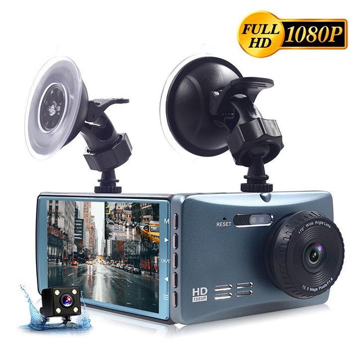 [ CHÍNH HÃNG- BH 12 THÁNG ] Camera hành trình ô tô trước sau ONTEK S18 màn gương Full HD 1080P bản nâng cấp S14