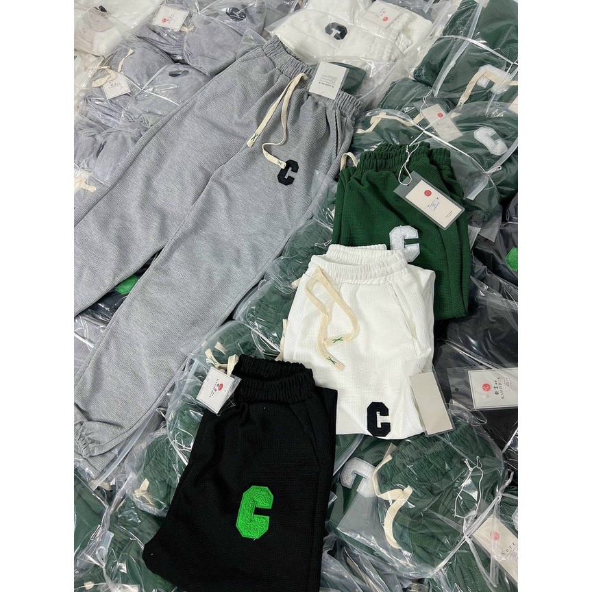 Quần Jogger chữ C quần ống rộng bo chun dáng thể thao-mã 913