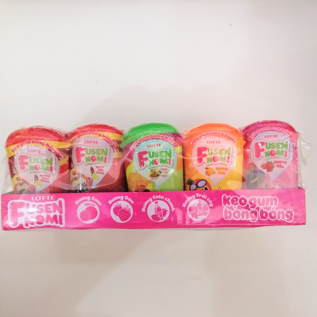 Kẹo Gum Bong Bóng Lotte Fusen Nomi Hương Hỗn Hợp