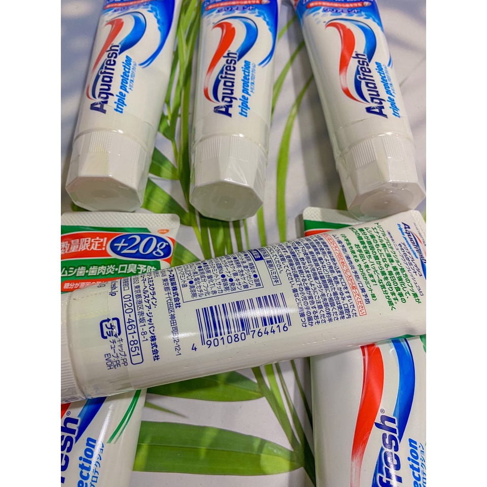 Combo 3 Cây Kem Đánh Răng Aquafresh Nhật Bản 160g