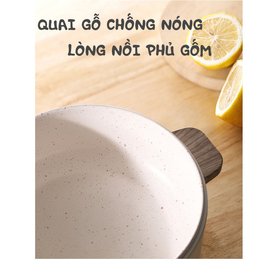 [Mã ELHADEV giảm 4% đơn 300K] Nồi điện đa năng nấu mỳ, cháo, lẩu ANKALE dung tích 1.5 lít - Nồi lẩu xinh xắn nhỏ gọn