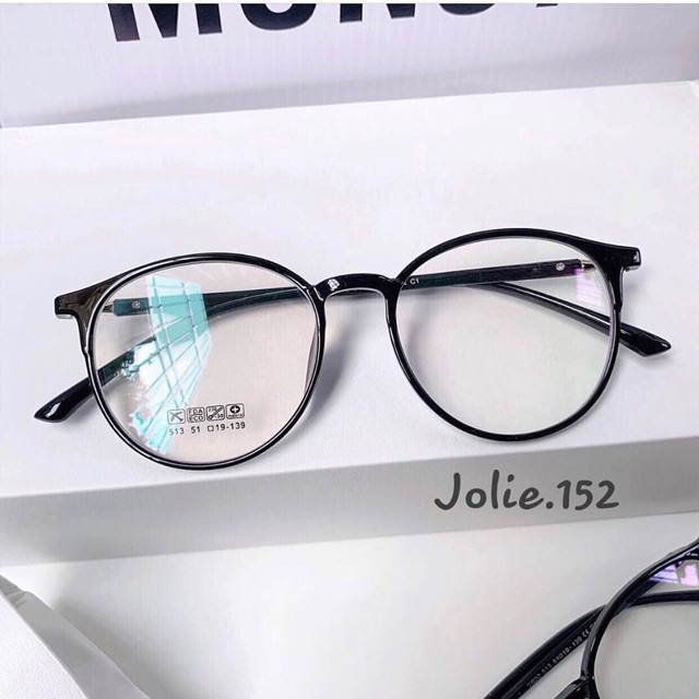 [Rẻ Vô Địch] Gong kính tròn siêu dẻo gọng mảnh basic nam nữ đều đeo được - Jolie Eyewear