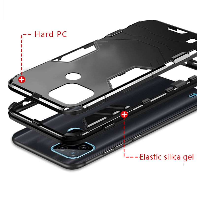 Ốp Lưng Chống Sốc Có Giá Đỡ Cho Điện Thoại Realme C21 | BigBuy360 - bigbuy360.vn