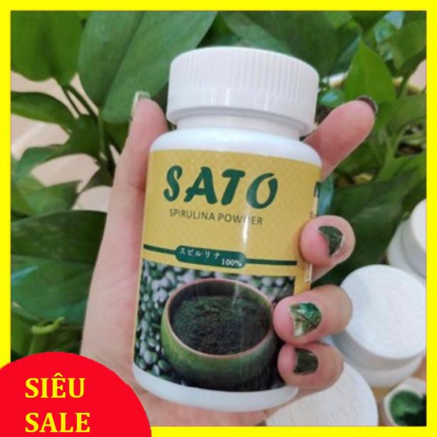Tảo Xoắn Sato Dưỡng Da Làm Trắng Dạng Bột Nhật Bản
