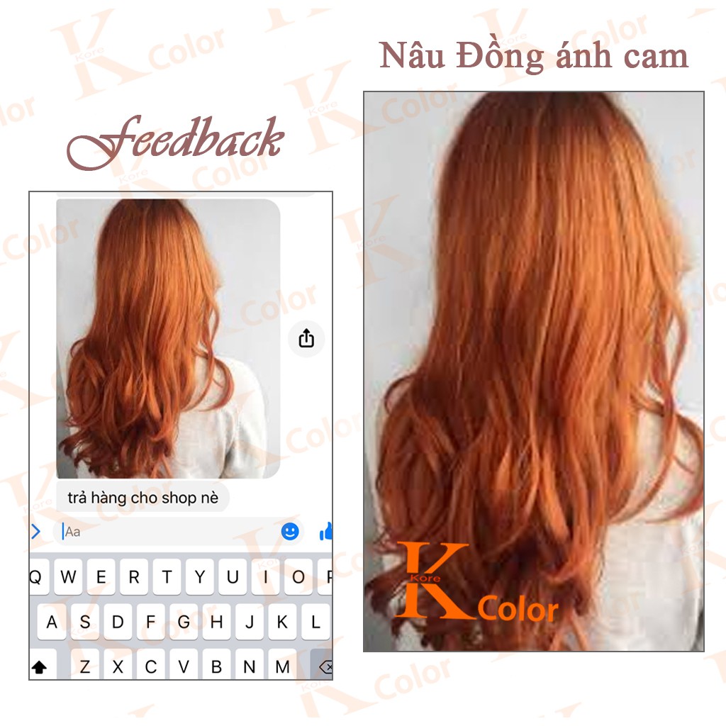 Thuốc nhuộm tóc NÂU ĐỒNG ÁNH CAM Kcolor