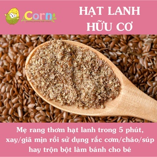 Hạt lanh hữu cơ Anbio - Giàu chất chất oxi hóa - Cho bé 9m+