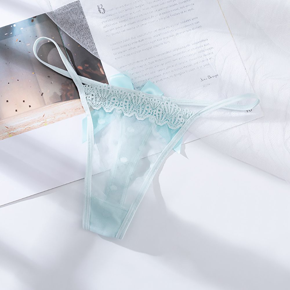Quần lót vải lưới mềm mại không đường may đính nơ nhiều màu tùy chọn quyến rũ cho nữ