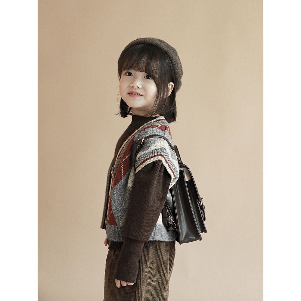 [Babycat] Hàng Có Sẵn Áo Khoác Cardigan Dệt Kim Không Tay Phong Cách Hàn Quốc Nhật Bản Mới Thời Trang Xuân Thu Ấm Áp Dành Cho Bé Gái