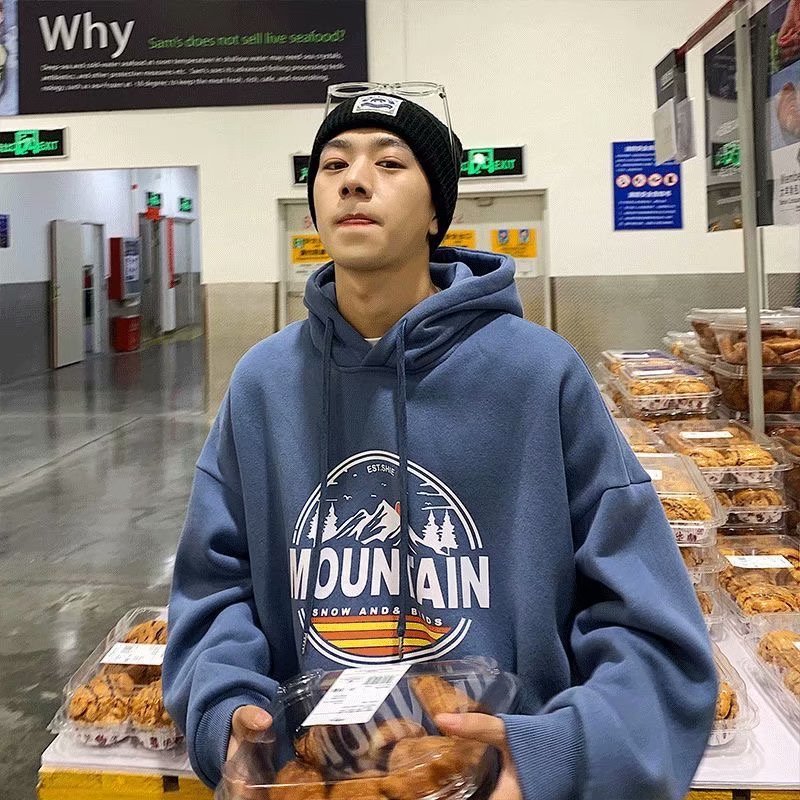 Áo hoodie dáng rộng tay dài in hình cá tính thời trang gồm 3 màu sắc | BigBuy360 - bigbuy360.vn