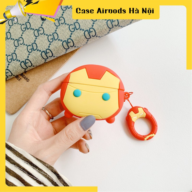 Case Airpods Pro - Ốp Airpods Pro - Iron man