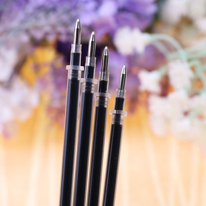 20 Ruột Bút Bi Mực Đỏ / Đen / Đỏ Ngòi 0.5mm 0.38mm