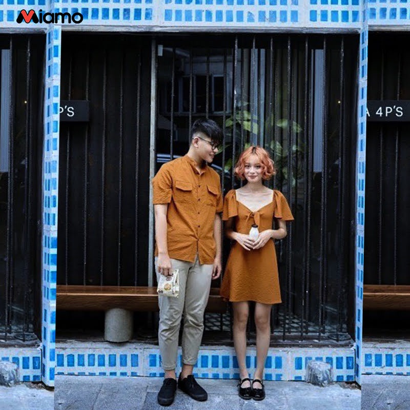 [Freeship] Set đồ đôi nam nữ đi chơi, du lịch, chụp ảnh cưới, tình nhân phong cách Hàn, thời trang Miamo NB888