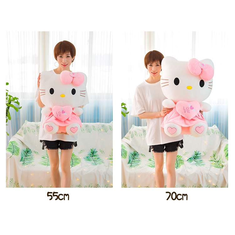Gấu bông Hello Kitty Đồ chơi nhồi bông Hình Mèo Dễ Thương