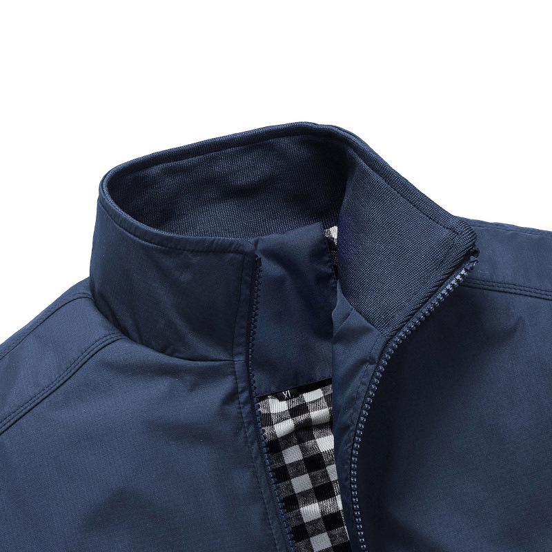 Áo Khoác Bomber Có Cổ Chống Thấm Nước Thời Trang Xuân Thu Chất Lượng Cao Cho Nam