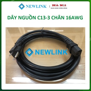 Dây nguồn c13 - ổ cắm 3 chân newlink lõi 1.31mm2 250v / 13a chuẩn mỹ