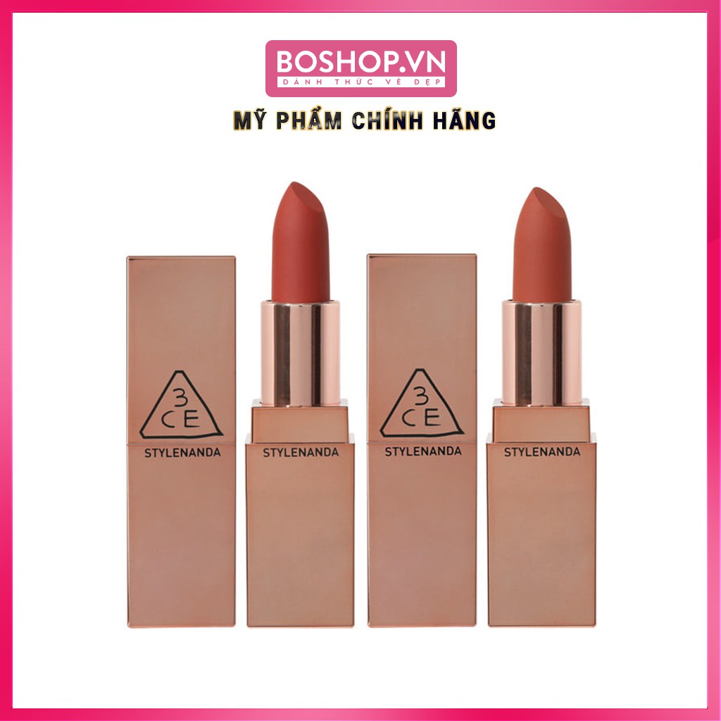 Son Thỏi Lì 3CE Matte Lip Color - Chuẩn Tone Tây