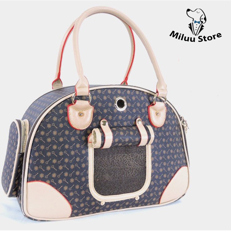 Túi chó mèo thời trang, họa tiết Luôn Vui Tươi (Louis Vuitton), 3 loại kiểu dáng, túi rộng và to, dùng được trong nhiều