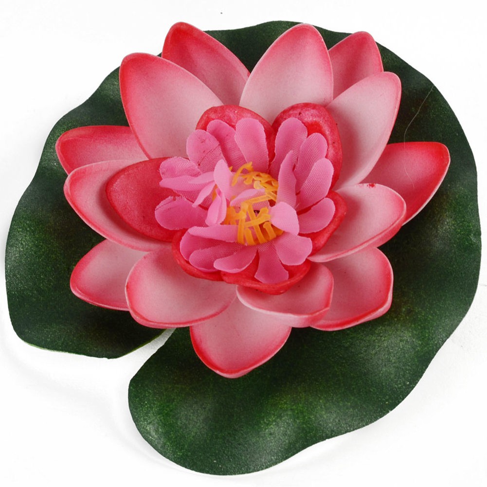 Hoa sen giả sống động dùng trang trí bể cá