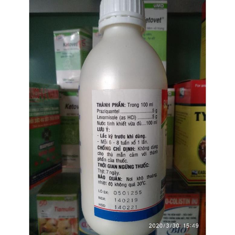 [Mã PET50K giảm Giảm 10% - Tối đa 50K đơn từ 250K] BIO LEVAXANTEL chai 250ml (leva xan tel)