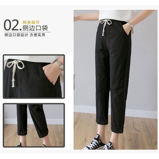 quần 9 tấc cotton co giãn