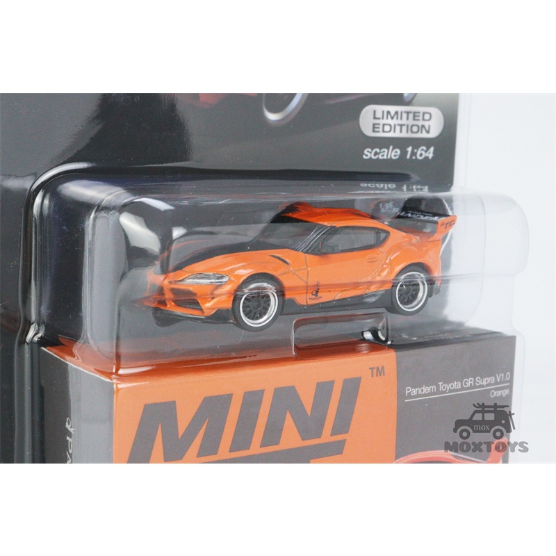 Mô Hình Xe Hơi Toyota GR Supra V1.0 Màu Cam Tỉ Lệ 1:64