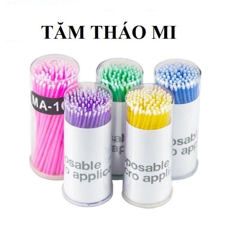 Tăm tháo mi tăm bông nối mi phun săm