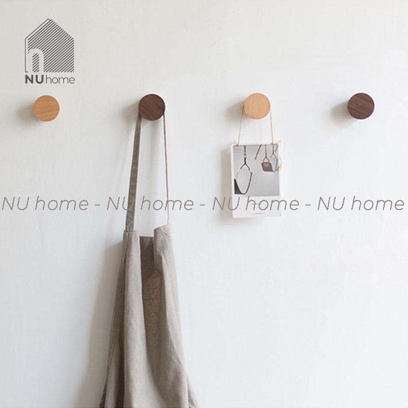 nuhome.vn | Móc gỗ treo đồ đơn giản hình nón phong cách tối giản trang trí mảng tường độc đáo