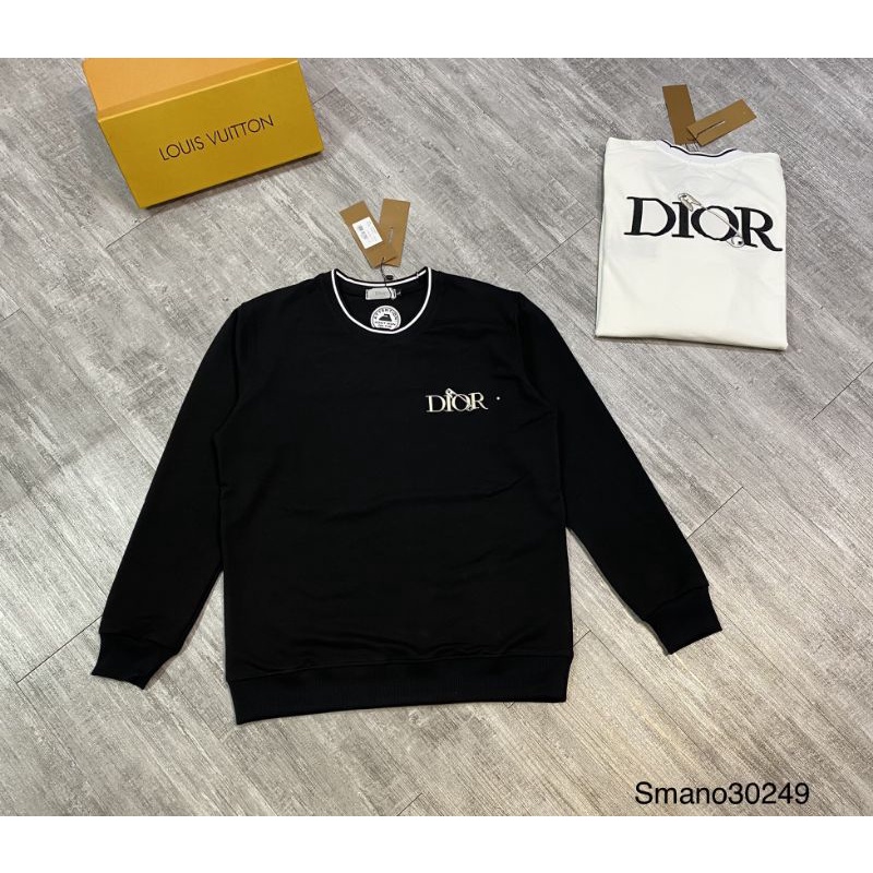 [Mã SR101512 giảm 25% đơn 50K] Áo Nỉ Nam DIOR BASIC Cổ Bo Thun Logo Thêu Dài Tay Vải Nỉ Da Cá Co Dãn AE30249 | BigBuy360 - bigbuy360.vn