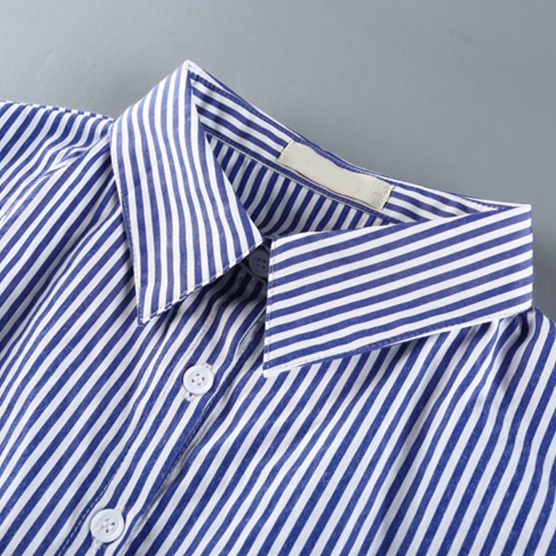 Xiangbao Áo Crop Top Không Tay Cổ Bẻ Rời Cài Nút Dọc In Họa Tiết Kẻ Sọc Dọc Cổ Điển Có Thể Thá